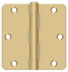DELTANA Deltana S35R44 Radius Corner Door Hinge 3.5x3.5 Satin Brass