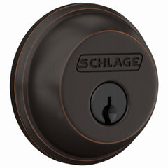 SCHLAGE Schlage Lock Co B60N716 Single Cylinder Deadbolt Aged Bronze