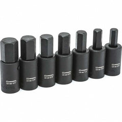 CRESCENT Crescent CIMBS11 Impact Hex Bit Socket Set 7 Pc 1/2 in Drive