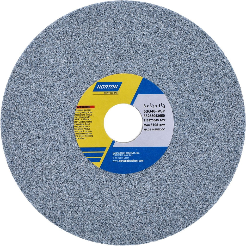 NORTON Norton 66253043650 Surface Grinding Wheel 8in 46 Grit
