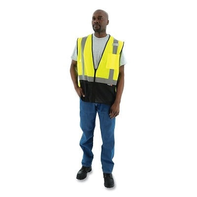 MAJESTIC Majestic 75-3213/x2 Hi-vis Mesh Safety Vest 2XL