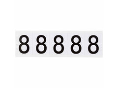 BRADY Brady 9714-8 outdoor number vinyl gloss legend 2.25 in H x 1.813 in W (card of 5)