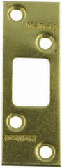 KWIKSET Kwikset 3222 01 3 Cp Deadbolt Strike Plate Polished Brass