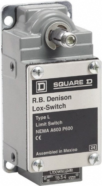 SCHNEIDER ELECTRIC Square D L100WNC2M18 Limit Switch Dpst 2NC Rotary Spring Return