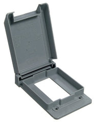 ABB INSTALLATION PRODUCTS Abb E98GFCN-CAR Pvc Gfci Box Cover Single Gang Vertical