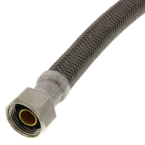 BRASSCRAFT Brasscraft B3-12DLF 12 Polymer Coated Braided Toilet Adapter 1/2 Compression x 7/8 Ballcock
