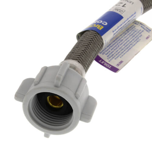 BRASSCRAFT Brasscraft B3-12DLF 12 Polymer Coated Braided Toilet Adapter 1/2 Compression x 7/8 Ballcock