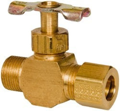 EATON Eaton A6775 Straight Needle Valve 3/8 in Compression Brass