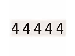 BRADY Brady 9714-4 Outdoor Numbers Vinyl Gloss Legend 4 Non-Reflective 2.25 H x 1.81 W in.