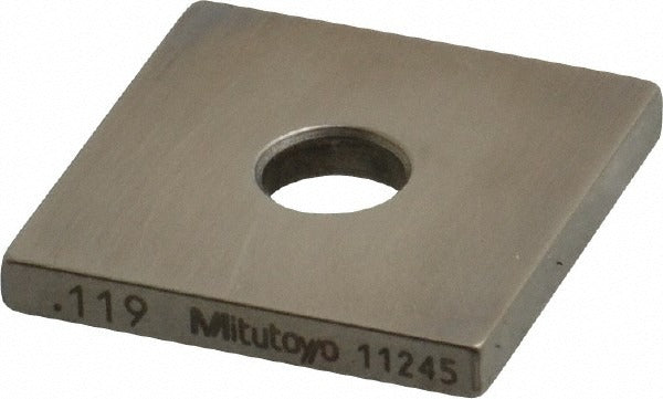 MITUTOYO Mitutoyo 614159-531 Steel Gage Block 0.119 in Grade 0