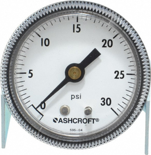 ASHCROFT Ashcroft 662876000524 Pressure Gauge 0-30 Psi 2 in