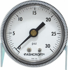 ASHCROFT Ashcroft 662876000524 Pressure Gauge 0-30 Psi 2 in