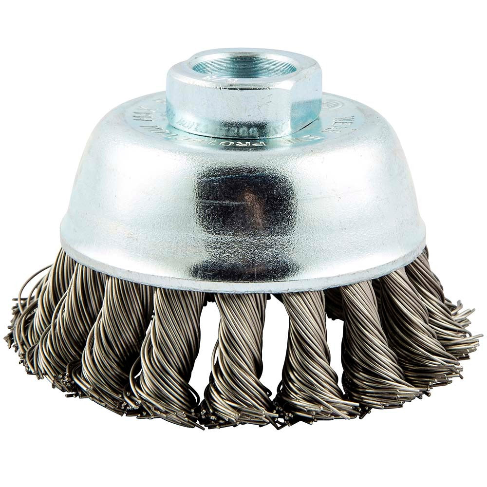 NORTON Norton 66252839127 Knotted Cup Brush 3 in Stainless Steel
