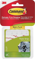 3M 3M MMM1702448ES Command Poster Strips Multi-Pack 48 Pack