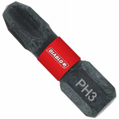 DIABLO Freud DPH31P5 No. 3 Phillips Drive Bit 1 Inch 5 Pack