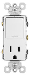 LEGRAND Pass Seymour RCD38TRWCC6 Combo Switch Receptacle 15A