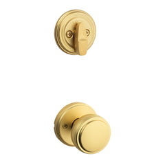 KWIKSET Kwikset 966SOK-4.UNIV Sora Knob Interior Handleset Trim Satin Brass