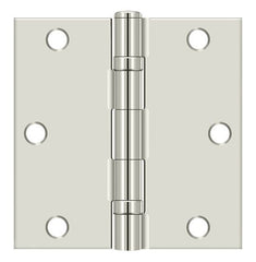 DELTANA Deltana S35BBU14-R Ball Bearing Hinge 3.5x3.5 in Bright Nickel