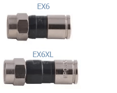 Generic / Unbranded Generic ex6xl F Compression Connector RG6 Quad 50 Pack