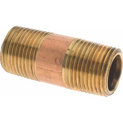MERIT BRASS Merit Brass 2006-150BSPT Brass Pipe Nipple 3/8 Bspt
