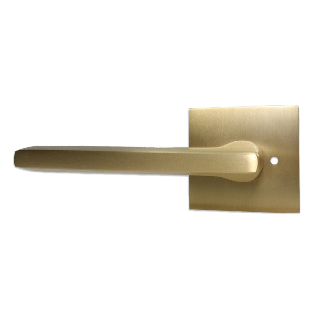 EMTEK Emtek 5210HLOUS4LH Helios Lever Privacy Set Satin Brass