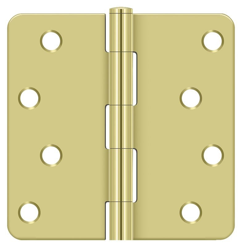 DELTANA Deltana S44R43 4x4 Radius Corner Hinge Bright Brass