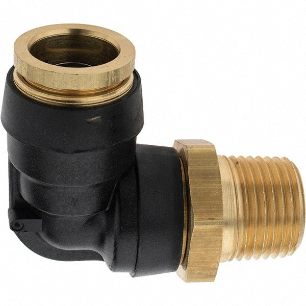 PARKER Parker PF-00064 90 Swivel Male Elbow 5/8 in Od 1/2 in Mnpt Brass
