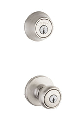 KWIKSET Kwikset CP690T-15 Entry Knob Deadbolt Combo Satin Nickel