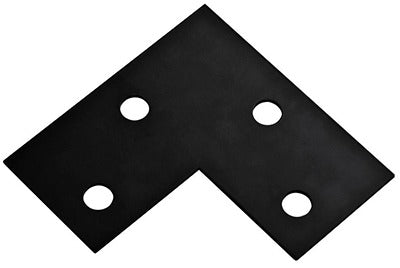 NATIONAL HARDWARE National Mfg N351-506 Corner Brace 6 in Black Steel 5 Pack