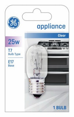 GE G E Lighting 10692 25W T7 Clear Tube Appliance Bulb