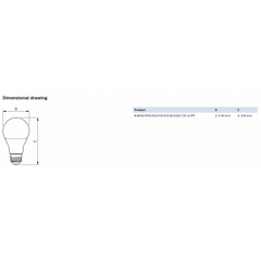 PHILIPS Philips 573238 A19 A-Line Pear LED 8.8W (220°) 60W Equivalent
