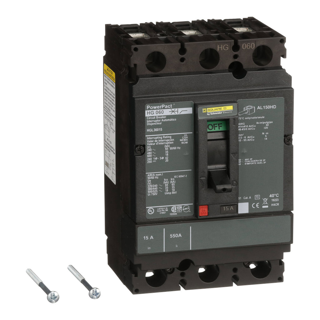 SCHNEIDER ELECTRIC HGL36015 CIRCUIT BREAKERS