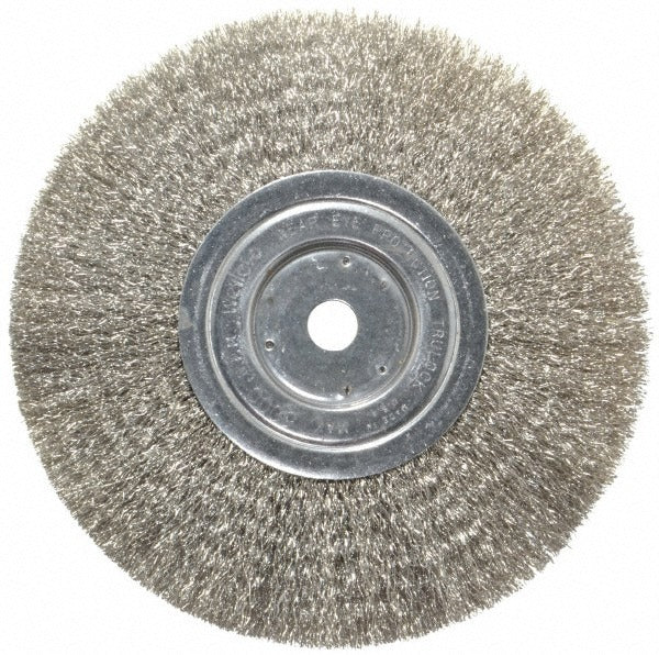 WEILER Weiler 93619 Wheel Brush 8 Inch Stainless Steel 6000 Rpm