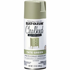 RUST-OLEUM Rust-oleum 374163 Chalk Spray Paint Tate Green 12 Oz