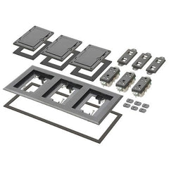 ARLINGTON Arlington Industries FLBC8530BK 3-gang Floor Box Cover