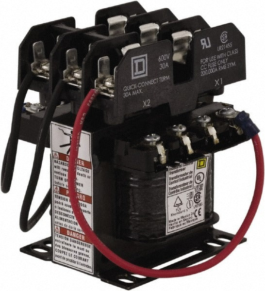 SCHNEIDER ELECTRIC Square D 9070TF50D3 Control Transformer 50 Va 1 Phase