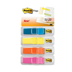 3M 3M MMM6834ABX Post-it Flags 1/2 inches x 1-3/4 inches 4 Pack