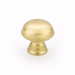 SCHAUB Schaub 572-SB Cabinet Knob 1.25 in Satin Brass Atherton