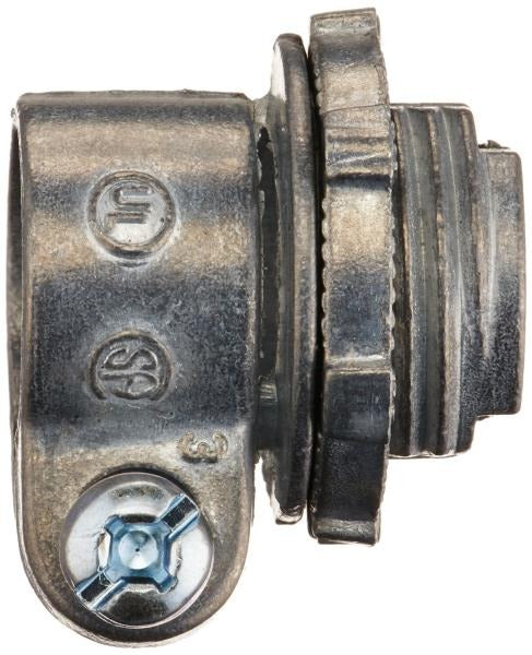 HALEX Halex 90422 3/4 In Straight Squeeze Armored Cable Conduit Connector (Pack)