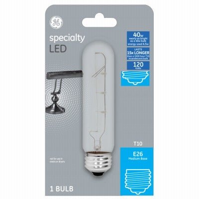 GE G E Lighting 93129003 T10 Led Bulb 4.5W 2700K
