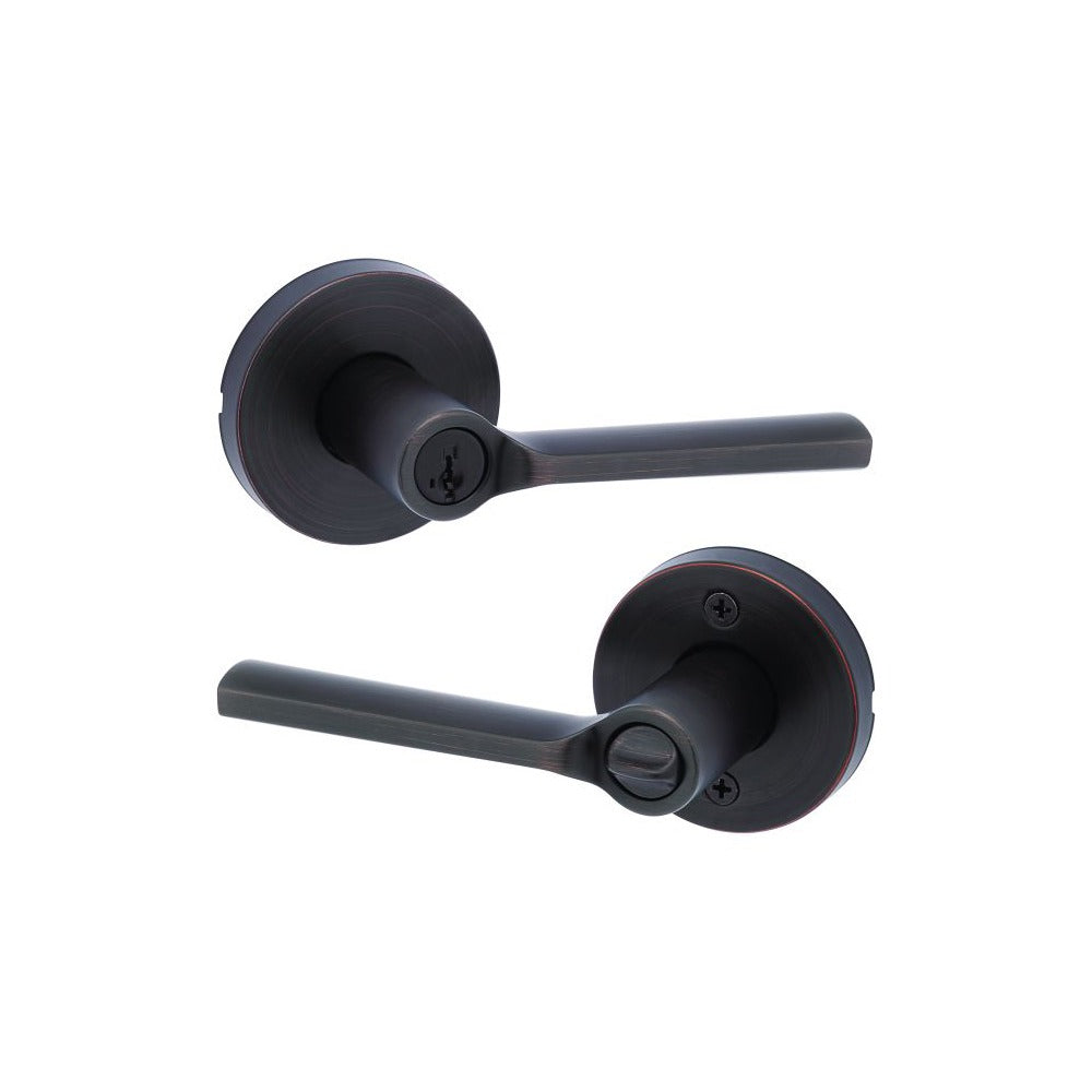 KWIKSET Kwikset 740LSLRDT-11PS Lisbon Lever Entry Lock Venetian Bronze