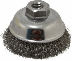 WEILER Weiler 93648 Cup Brush 3.5 in Crimped Steel Wire