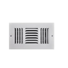 RECTORSEAL Rectorseal 103O08X04 3-way Steel Register 8x4 in White