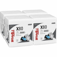 KIMBERLY-CLARK Kimberly-Clark KCC41026 WypAll X80 Quarter-Fold Towels 12.5 x 13 (50/Pack, 4 Packs/Case)