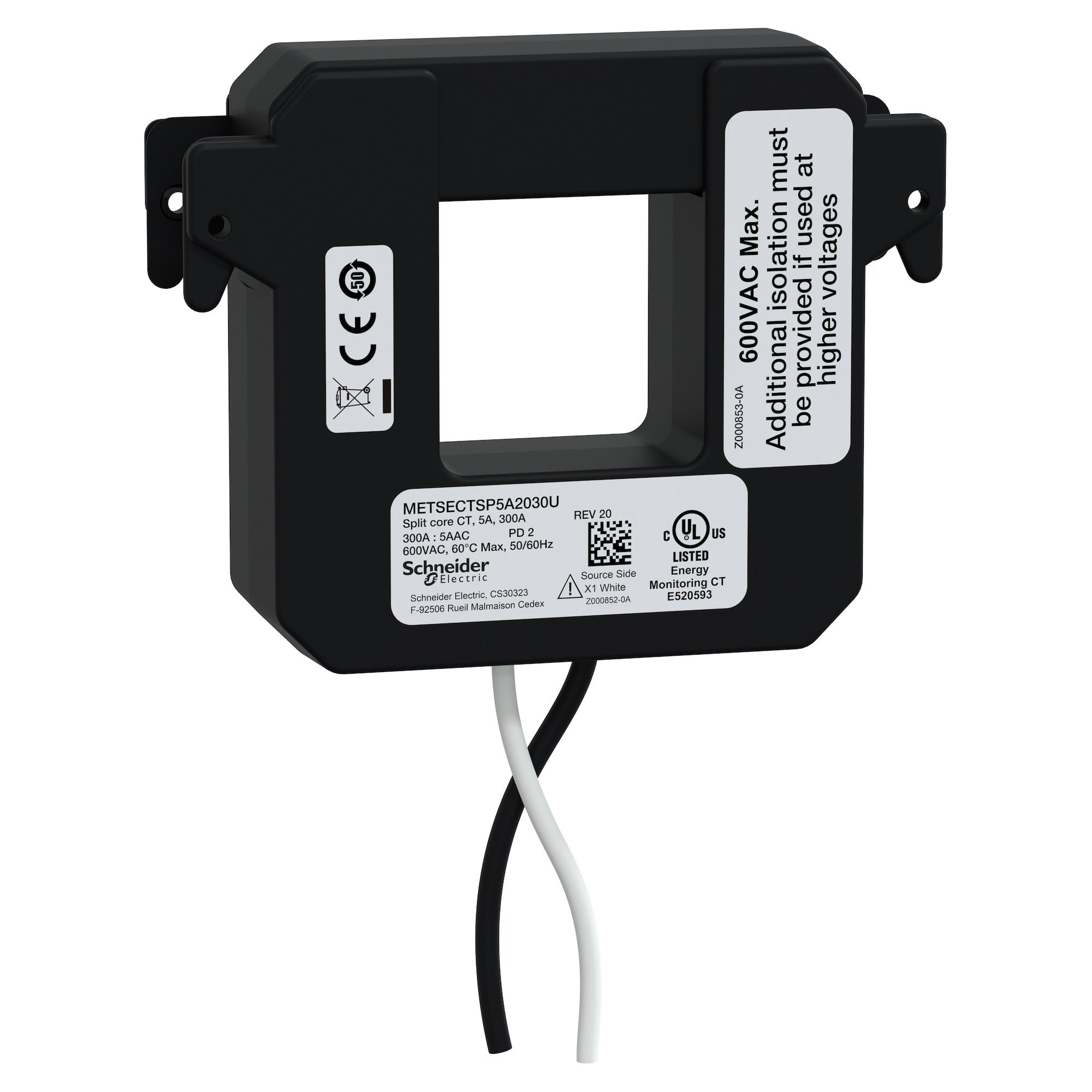SCHNEIDER ELECTRIC Schneider Electric METSECTSP5A2030U Split core current transformer 300 A (5 A output) METSECTSP5A2030U