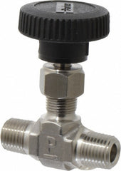 PARKER Parker 4M-V4LN-SS Needle Valve 1/4 Inch Mnpt Stainless 5000 Psi
