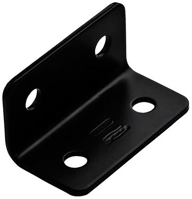 NATIONAL HARDWARE National Mfg N351-483 Corner Brace 3 Inches Black Steel 5 Pack