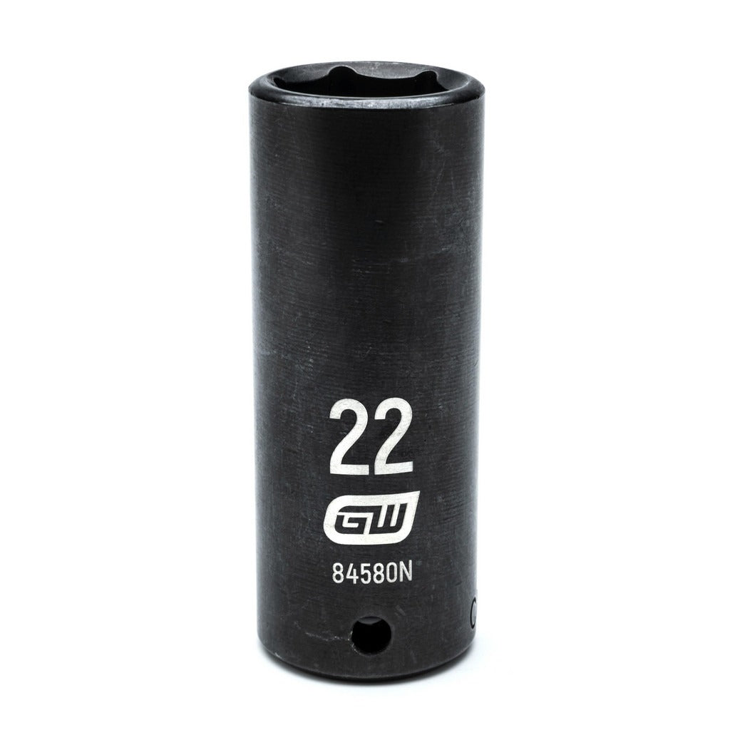 GEARWRENCH Gearwrench 84580N Impact Socket 1/2 in Drive 22mm 6-pt
