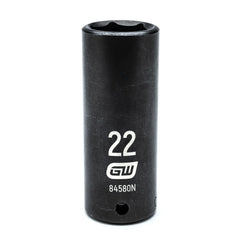 GEARWRENCH Gearwrench 84580N Impact Socket 1/2 in Drive 22mm 6-pt
