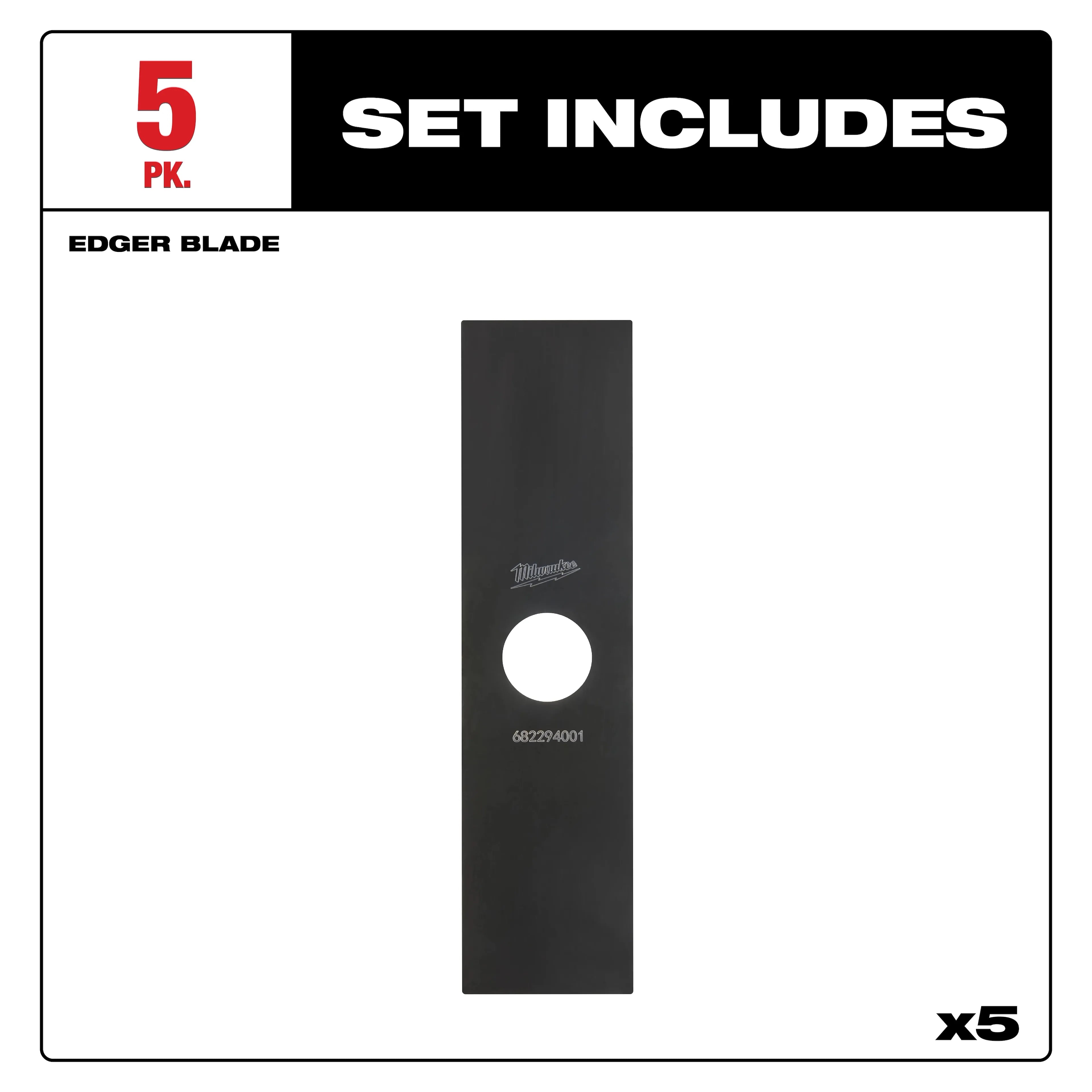 MILWAUKEE Milwaukee 49-16-2815 8 in Edger Blade 5 Pack